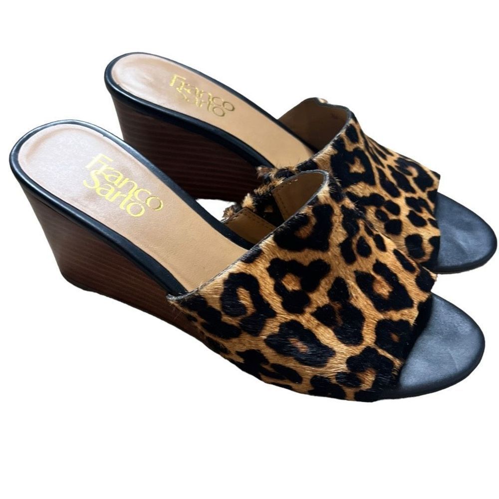 Franco Sarto Leopard Print Dyed Calf Fur
Wedge - 7.5